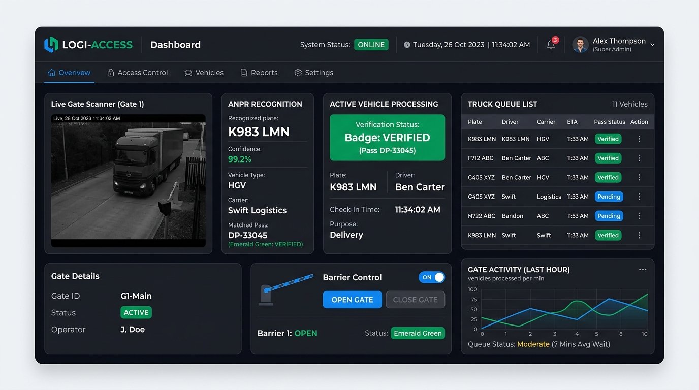 Gate & Access Management dashboard